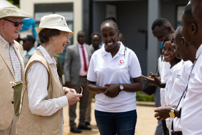 HRH The Princess Royal meets our clients in Nakivale Refugee Settlement